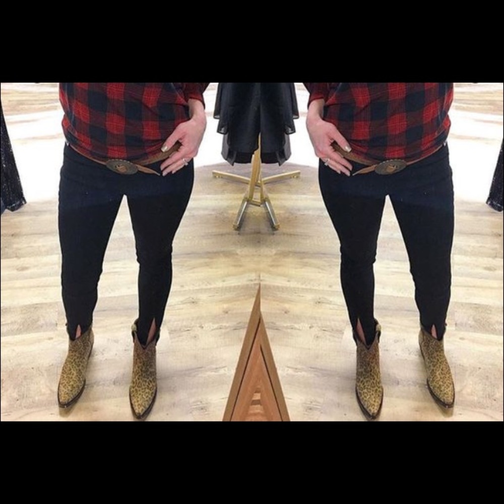 Liberty Black Kendall Cheetah Boots